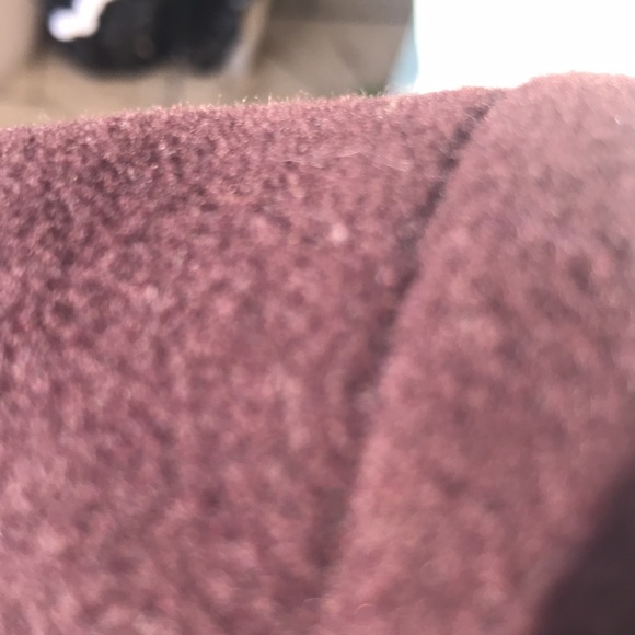 NEW MAN collection France size 6 unusual long jacket side button cranberry  NWT - Picture 6 of 8